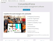 Tablet Screenshot of conventionforce.com